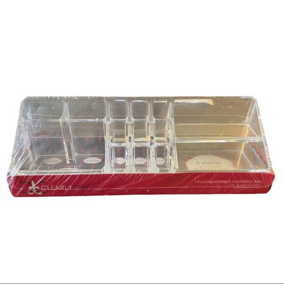 Clearly Chic Acrylic Makeup Accessory Organizer - Picture 1 of 2